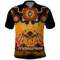 personalised-australia-scorpio-tarantulas-spider-zodiac-polo-shirt-auz-astrology-aboriginal-red