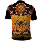 personalised-australia-scorpio-tarantulas-spider-zodiac-polo-shirt-auz-astrology-aboriginal-red