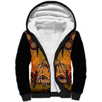 personalised-australia-scorpio-tarantulas-spider-zodiac-sherpa-hoodie-auz-astrology-aboriginal-red