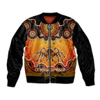 personalised-australia-scorpio-tarantulas-spider-zodiac-sleeve-zip-bomber-jacket-auz-astrology-aboriginal-red