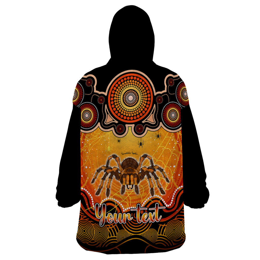personalised-australia-scorpio-tarantulas-spider-zodiac-wearable-blanket-hoodie-auz-astrology-aboriginal-red