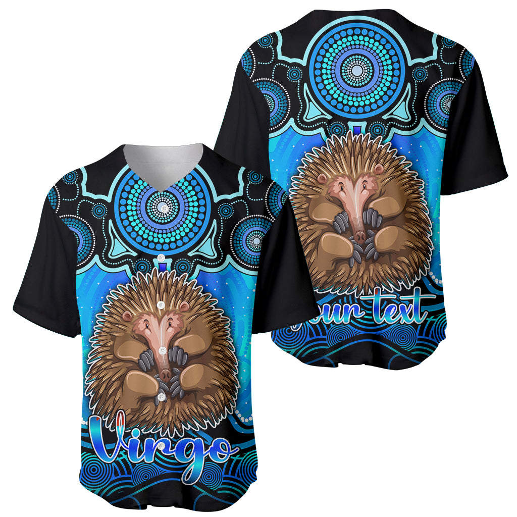 personalised-australia-virgo-echidna-zodiac-baseball-jersey-auz-astrology-aboriginal-aqua