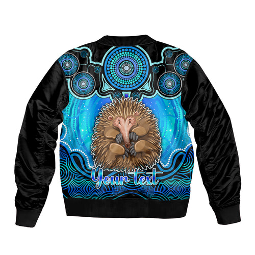 personalised-australia-virgo-echidna-zodiac-bomber-jacket-auz-astrology-aboriginal-aqua