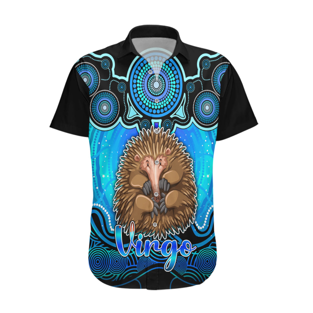 personalised-australia-virgo-echidna-zodiac-hawaiian-shirt-auz-astrology-aboriginal-aqua