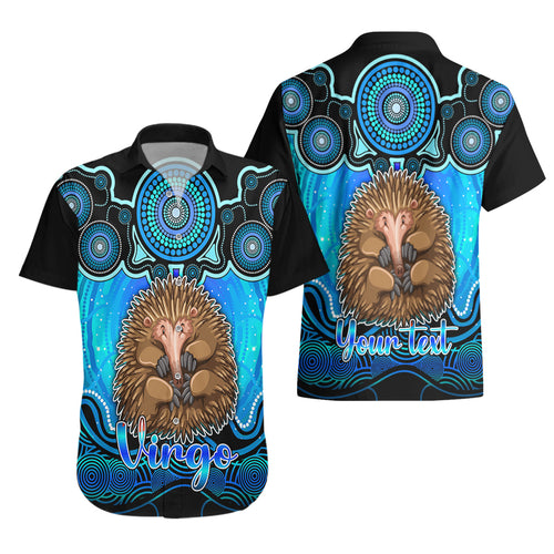 personalised-australia-virgo-echidna-zodiac-hawaiian-shirt-auz-astrology-aboriginal-aqua