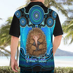personalised-australia-virgo-echidna-zodiac-hawaiian-shirt-auz-astrology-aboriginal-aqua