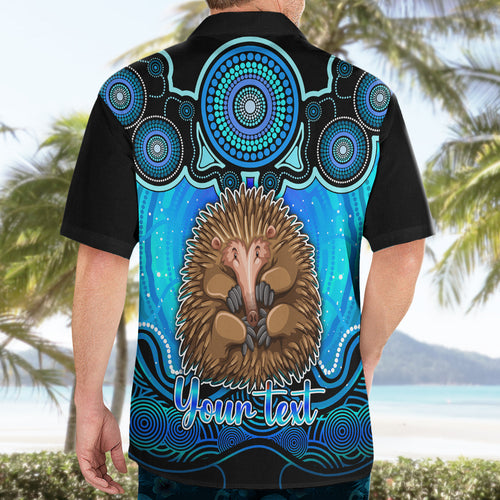 personalised-australia-virgo-echidna-zodiac-hawaiian-shirt-auz-astrology-aboriginal-aqua