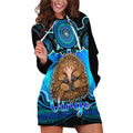 personalised-australia-virgo-echidna-zodiac-hoodie-dress-auz-astrology-aboriginal-aqua