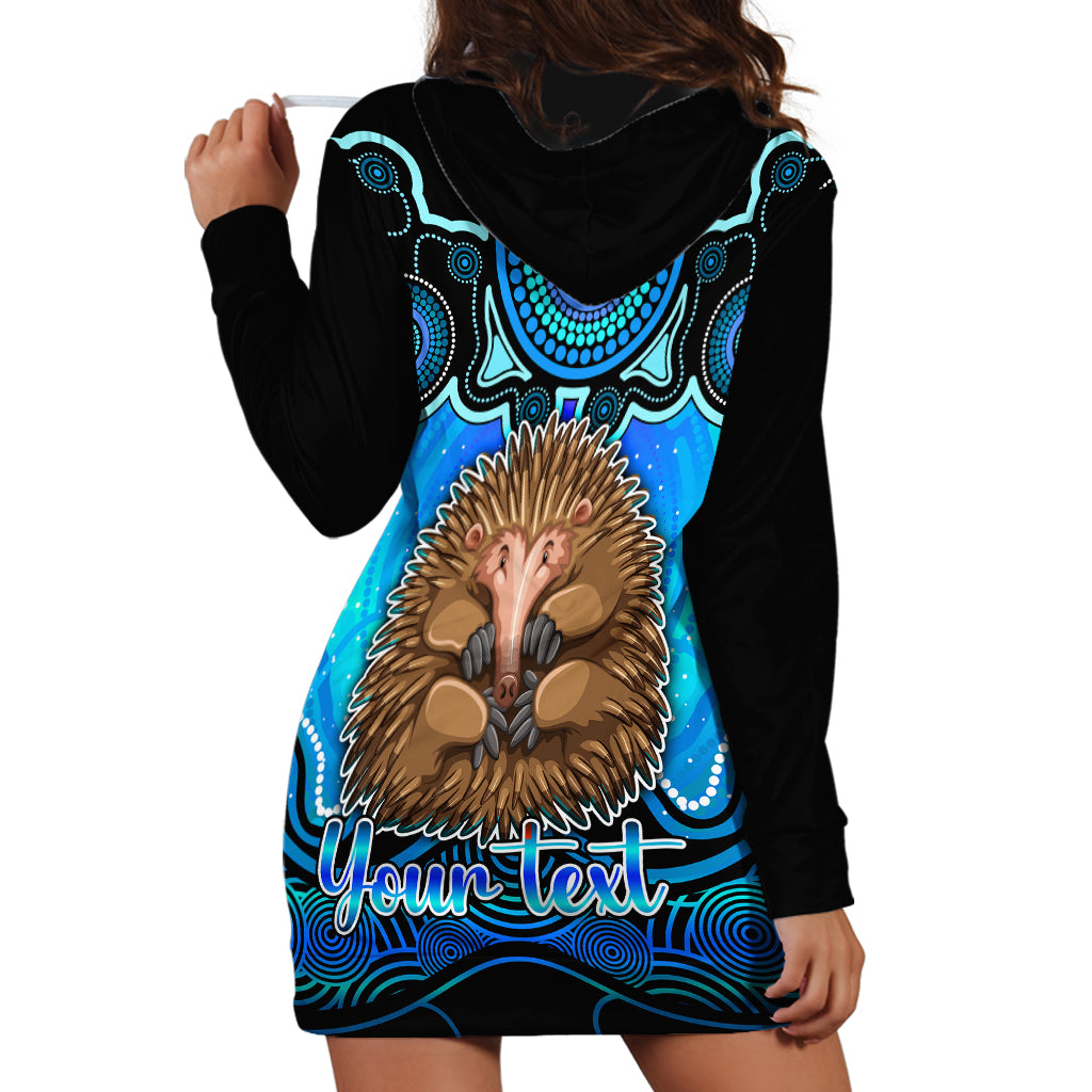 personalised-australia-virgo-echidna-zodiac-hoodie-dress-auz-astrology-aboriginal-aqua