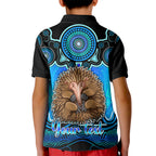 personalised-australia-virgo-echidna-zodiac-kid-polo-shirt-auz-astrology-aboriginal-aqua