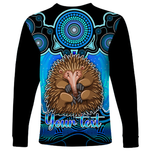 personalised-australia-virgo-echidna-zodiac-long-sleeve-shirt-auz-astrology-aboriginal-aqua
