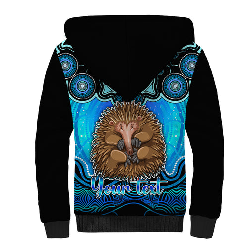 personalised-australia-virgo-echidna-zodiac-sherpa-hoodie-auz-astrology-aboriginal-aqua