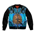 personalised-australia-virgo-echidna-zodiac-sleeve-zip-bomber-jacket-auz-astrology-aboriginal-aqua
