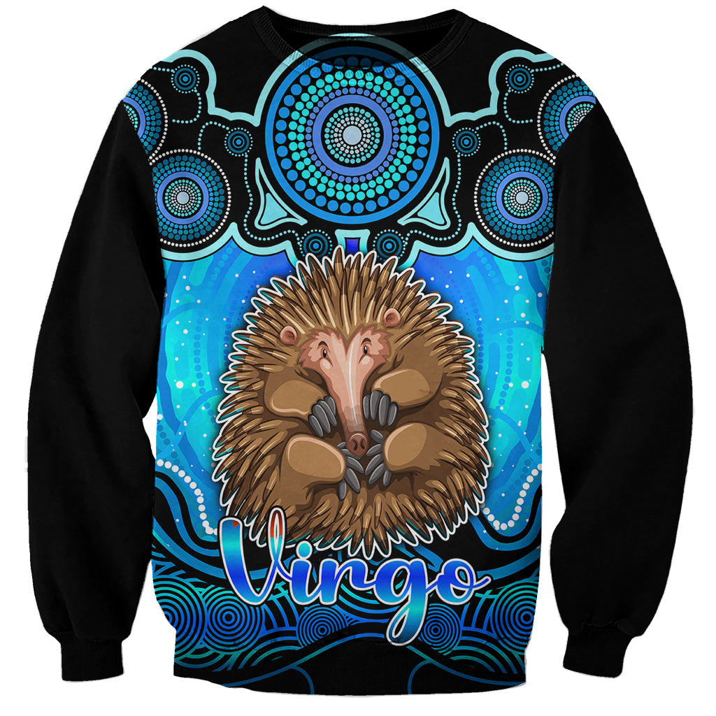 personalised-australia-virgo-echidna-zodiac-sweatshirt-auz-astrology-aboriginal-aqua