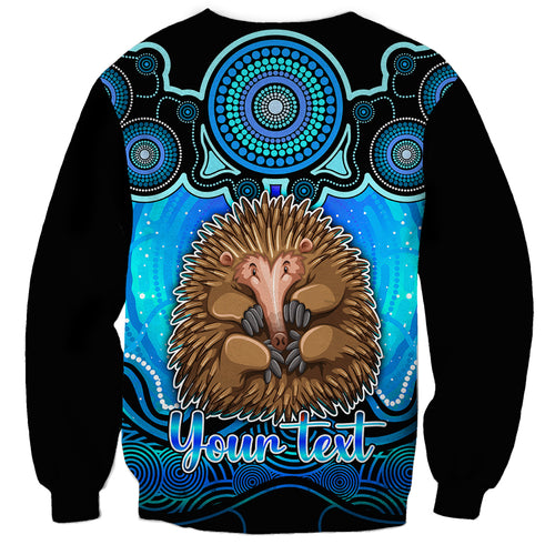 personalised-australia-virgo-echidna-zodiac-sweatshirt-auz-astrology-aboriginal-aqua