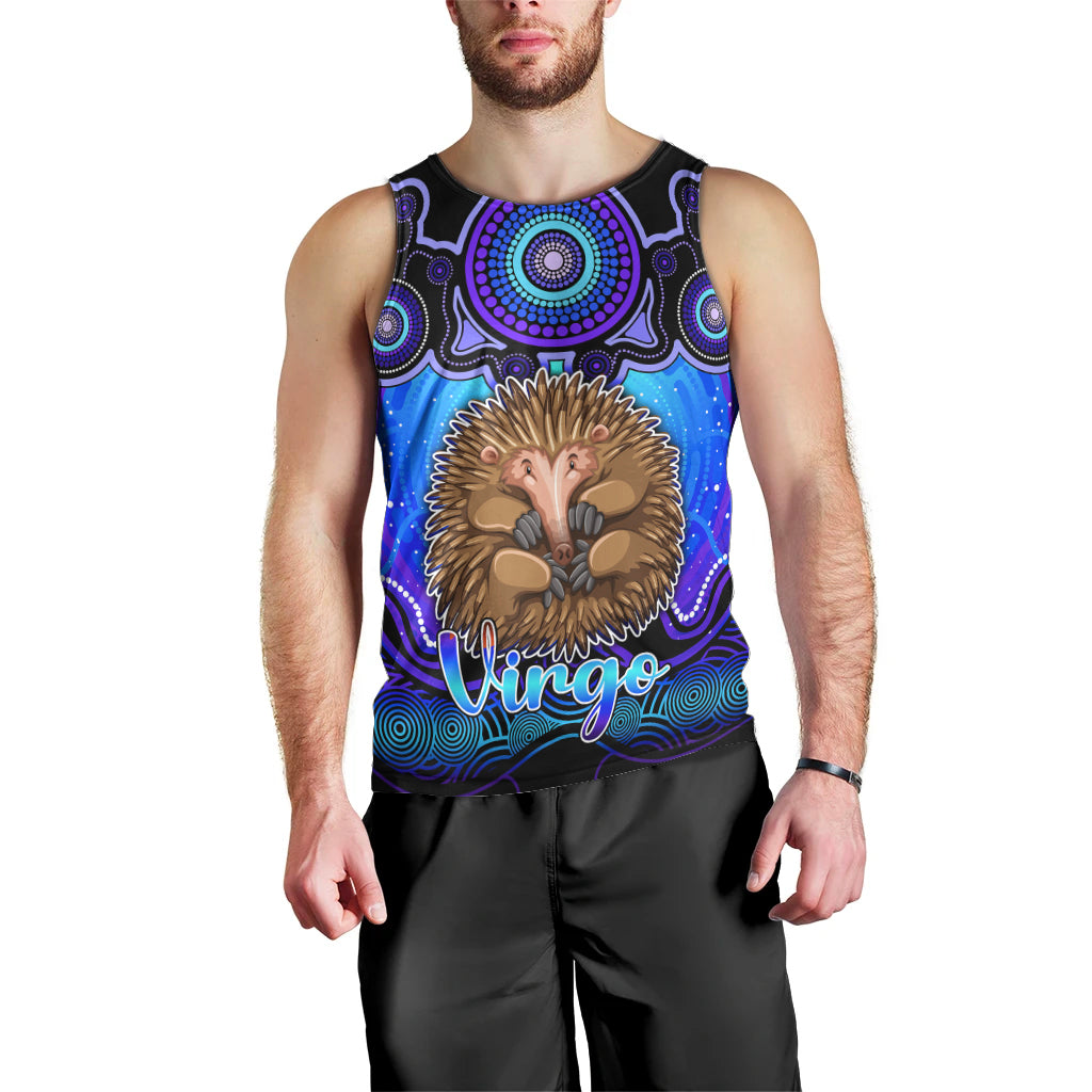personalised-australia-virgo-echidna-zodiac-men-tank-top-auz-astrology-aboriginal-blue