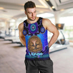 personalised-australia-virgo-echidna-zodiac-men-tank-top-auz-astrology-aboriginal-blue