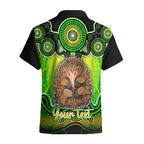 personalised-australia-virgo-echidna-zodiac-hawaiian-shirt-auz-astrology-aboriginal-green
