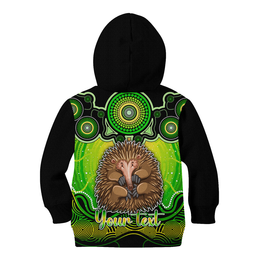 personalised-australia-virgo-echidna-zodiac-kid-hoodie-auz-astrology-aboriginal-green