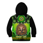 personalised-australia-virgo-echidna-zodiac-kid-hoodie-auz-astrology-aboriginal-green
