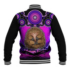 personalised-australia-virgo-echidna-zodiac-baseball-jacket-auz-astrology-aboriginal-magenta
