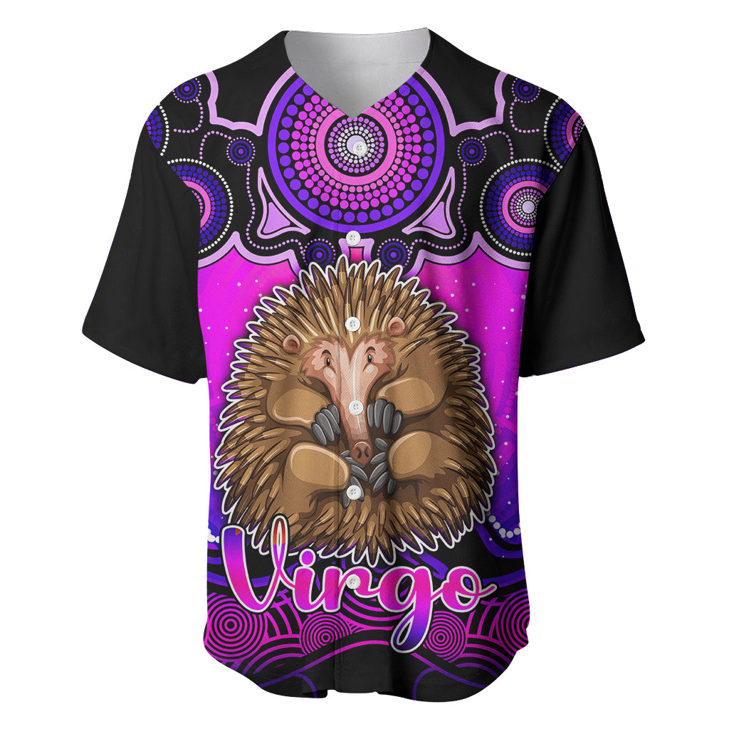 personalised-australia-virgo-echidna-zodiac-baseball-jersey-auz-astrology-aboriginal-magenta
