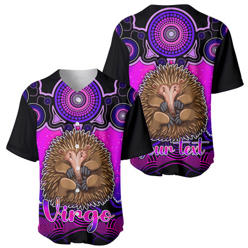personalised-australia-virgo-echidna-zodiac-baseball-jersey-auz-astrology-aboriginal-magenta