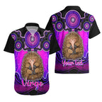 personalised-australia-virgo-echidna-zodiac-hawaiian-shirt-auz-astrology-aboriginal-magenta