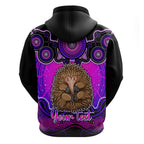 personalised-australia-virgo-echidna-zodiac-hoodie-auz-astrology-aboriginal-magenta