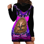 personalised-australia-virgo-echidna-zodiac-hoodie-dress-auz-astrology-aboriginal-magenta
