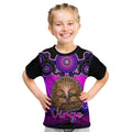 personalised-australia-virgo-echidna-zodiac-kid-t-shirt-auz-astrology-aboriginal-magenta