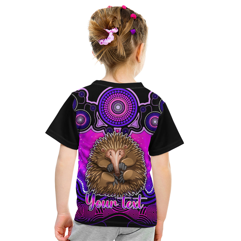 personalised-australia-virgo-echidna-zodiac-kid-t-shirt-auz-astrology-aboriginal-magenta