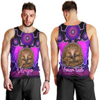 personalised-australia-virgo-echidna-zodiac-men-tank-top-auz-astrology-aboriginal-magenta