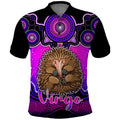 personalised-australia-virgo-echidna-zodiac-polo-shirt-auz-astrology-aboriginal-magenta