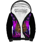 personalised-australia-virgo-echidna-zodiac-sherpa-hoodie-auz-astrology-aboriginal-magenta