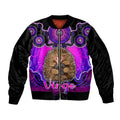 personalised-australia-virgo-echidna-zodiac-sleeve-zip-bomber-jacket-auz-astrology-aboriginal-magenta