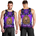 personalised-australia-virgo-echidna-zodiac-men-tank-top-auz-astrology-aboriginal-purple