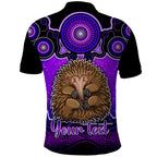 personalised-australia-virgo-echidna-zodiac-polo-shirt-auz-astrology-aboriginal-purple