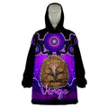 personalised-australia-virgo-echidna-zodiac-wearable-blanket-hoodie-auz-astrology-aboriginal-purple