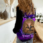 Personalised Australia Virgo Echidna Zodiac Women Casual Shirt Auz Astrology Aboriginal - Purple LT9