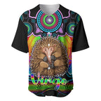 personalised-australia-virgo-echidna-zodiac-baseball-jersey-auz-astrology-aboriginal-rainbow