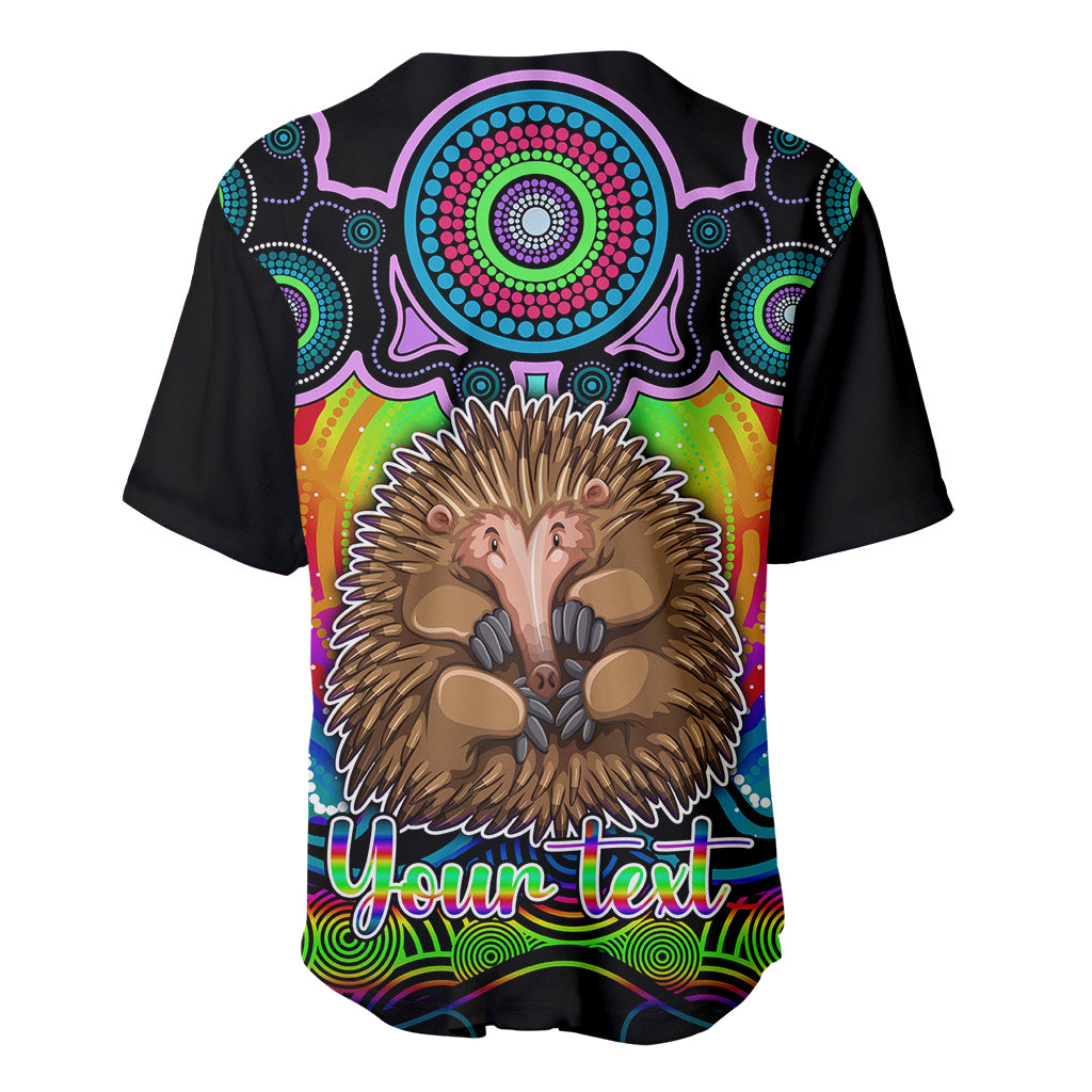 personalised-australia-virgo-echidna-zodiac-baseball-jersey-auz-astrology-aboriginal-rainbow