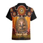 personalised-australia-virgo-echidna-zodiac-hawaiian-shirt-auz-astrology-aboriginal-red