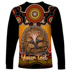 personalised-australia-virgo-echidna-zodiac-long-sleeve-shirt-auz-astrology-aboriginal-red