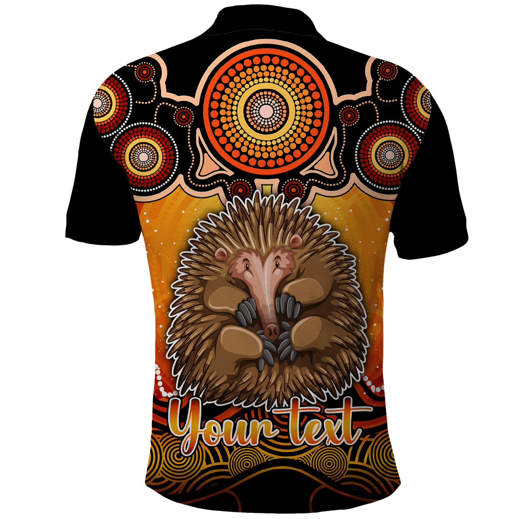 personalised-australia-virgo-echidna-zodiac-polo-shirt-auz-astrology-aboriginal-red