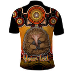 personalised-australia-virgo-echidna-zodiac-polo-shirt-auz-astrology-aboriginal-red