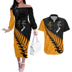 australia-wallabies-and-aotearoa-rugby-couples-matching-off-the-shoulder-long-sleeve-dress-and-hawaiian-shirt-kangaroo-black-fern-maori-gold-vibe