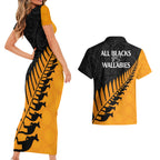 australia-wallabies-and-aotearoa-rugby-couples-matching-short-sleeve-bodycon-dress-and-hawaiian-shirt-kangaroo-black-fern-maori-gold-vibe