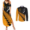 australia-wallabies-and-aotearoa-rugby-couples-matching-summer-maxi-dress-and-long-sleeve-button-shirts-kangaroo-black-fern-maori-gold-vibe