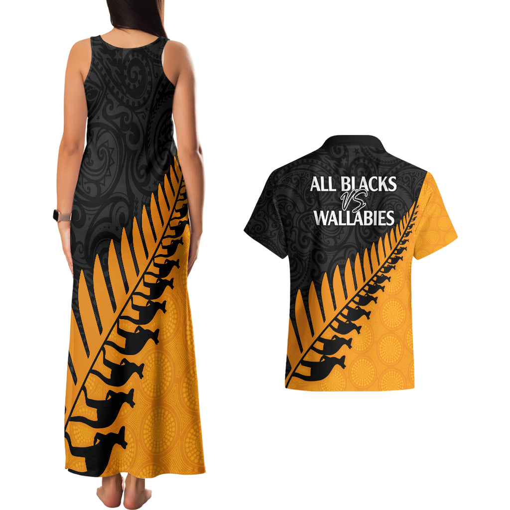 australia-wallabies-and-aotearoa-rugby-couples-matching-tank-maxi-dress-and-hawaiian-shirt-kangaroo-black-fern-maori-gold-vibe
